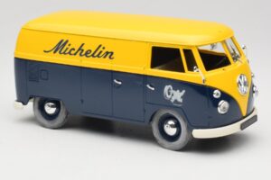 Volkswagen T1 Combi Michelin Sort & Gul Solido 1:18 9406 Metal — billede 6 af 8