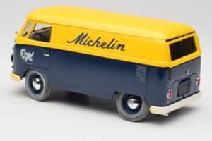 Volkswagen T1 Combi Michelin Sort & Gul Solido 1:18 9406 Metal — billede 7 af 8
