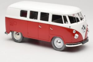 Volkswagen Combi T1 Rød & Hvid Solido 1:18 8031 Metal — billede 6 af 8