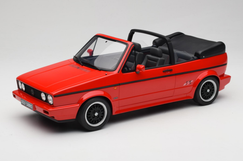 Volkswagen Golf Mk1 Cabriolet Sportline Rød Otto 1:12 G095 Resin