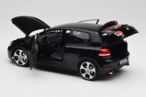 Volkswagen Golf GTI Mk6 Sort Norev 1:18 188502 Metal — billede 5 af 8
