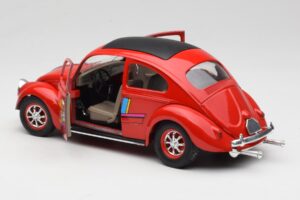 Volkswagen Beetle Rød Solido 1:18 8306 Metal — billede 5 af 8