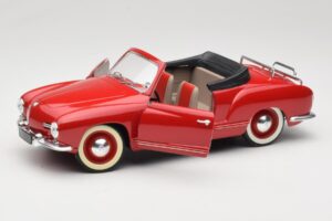 Volkswagen Karmann Ghia Cabriolet Rød Solido 1:18 8058 Metal — billede 2 af 8