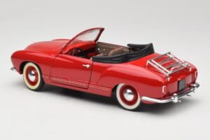 Volkswagen Karmann Ghia Cabriolet Rød Solido 1:18 8058 Metal — billede 5 af 8