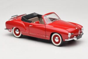 Volkswagen Karmann Ghia Cabriolet Rød Solido 1:18 8058 Metal — billede 6 af 8