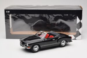 Volkswagen Karmann Ghia Cabriolet Sort Minichamps 1:18 155054031 Metal — billede 6 af 6
