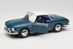 Volkswagen Karmann Ghia Type 34 1500 Sea Blue Norev 1:18 188646 Metal — billede 2 af 8