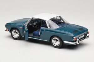 Volkswagen Karmann Ghia Type 34 1500 Sea Blue Norev 1:18 188646 Metal — billede 5 af 8