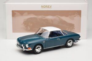 Volkswagen Karmann Ghia Type 34 1500 Sea Blue Norev 1:18 188646 Metal — billede 8 af 8