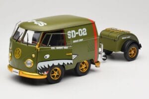 Volkswagen Kool Kombi Army Fighter Green Solido 1:18 S1810901 Metal — billede 2 af 8