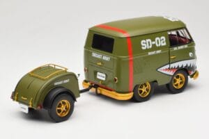 Volkswagen Kool Kombi Army Fighter Green Solido 1:18 S1810901 Metal — billede 3 af 8
