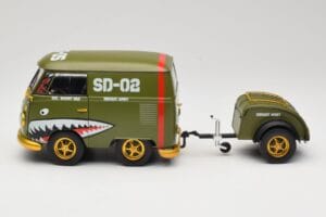 Volkswagen Kool Kombi Army Fighter Green Solido 1:18 S1810901 Metal — billede 4 af 8