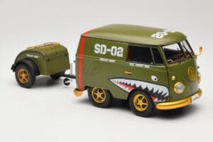 Volkswagen Kool Kombi Army Fighter Green Solido 1:18 S1810901 Metal — billede 6 af 8