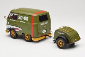 Volkswagen Kool Kombi Army Fighter Green Solido 1:18 S1810901 Metal — billede 7 af 8