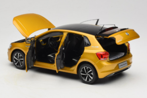 Volkswagen Polo Plus Gul OEM 1:18 ZVY000009GEL Metal — billede 5 af 8