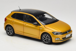 Volkswagen Polo Plus Gul OEM 1:18 ZVY000009GEL Metal — billede 6 af 8