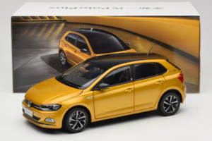 Volkswagen Polo Plus Gul OEM 1:18 ZVY000009GEL Metal — billede 8 af 8