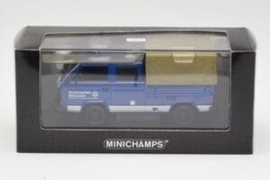 Volkswagen T3 Double Cab Flatbed THW Hannover Minichamps 1:43 400055290 Metal — billede 4 af 4