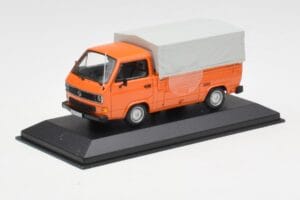 Volkswagen T3 Flatbed Orange Minichamps 1:43 400055200 Metal — billede 2 af 4