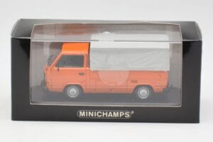 Volkswagen T3 Flatbed Orange Minichamps 1:43 400055200 Metal — billede 4 af 4