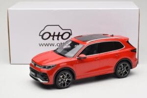 Volkswagen Tiguan eTSI R-Line Persimmon Red Metallic Otto 1:18 OT489 Resin — billede 6 af 6