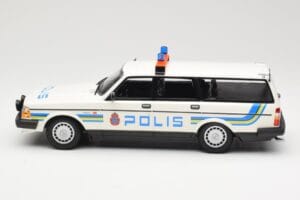 Volvo 240 GL Stationcar Polis Sweden Minichamps 1:18 155171480 Metal — billede 3 af 6