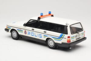Volvo 240 GL Stationcar Polis Sweden Minichamps 1:18 155171480 Metal — billede 5 af 6