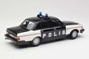 Volvo 240 GL Polis Sweden Sort Minichamps 1:18 155171497 Metal — billede 2 af 6