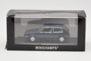 Volkswagen Golf Mk2 Blå Messeprøve Minichamps 1:43 GOLFHANDMUSTER Metal — billede 4 af 4