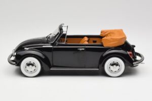 Volkswagen Beetle 1303 Cabriolet Sort Norev 1:18 188533 Metal — billede 3 af 6