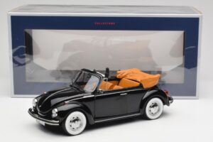 Volkswagen Beetle 1303 Cabriolet Sort Norev 1:18 188533 Metal — billede 6 af 6