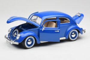 Volkswagen Beetle Blå Bburago 1:18 23124646 Metal — billede 2 af 8