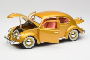 Volkswagen Beetle Guld Bburago 1:18 3361 Metal — billede 2 af 8