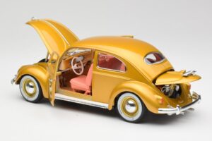 Volkswagen Beetle Guld Bburago 1:18 3361 Metal — billede 5 af 8