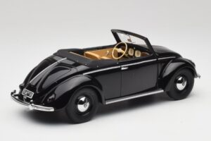 Volkswagen Beetle Type 1 Hebmuller Cabriolet Sort Minichamps 1:18 107054232 Metal — billede 2 af 6