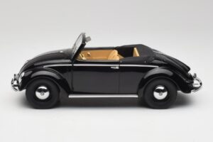 Volkswagen Beetle Type 1 Hebmuller Cabriolet Sort Minichamps 1:18 107054232 Metal — billede 3 af 6