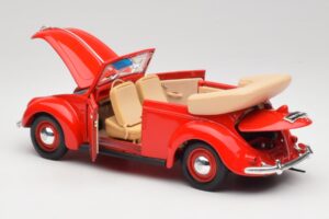 Volkswagen Cabriolet Ruby Rød Maisto 1:18 32826 Metal — billede 5 af 8