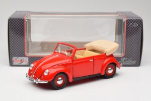 Volkswagen Cabriolet Ruby Rød Maisto 1:18 32826 Metal — billede 8 af 8