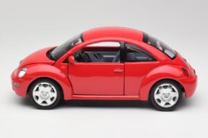 Volkswagen New Beetle Rød Bburago 1:18 3342 Metal — billede 4 af 8