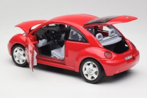 Volkswagen New Beetle Rød Bburago 1:18 3342 Metal — billede 5 af 8