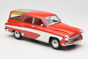 Wartburg 311 Camping Deluxe Rød Hvid BoS Models 1:18 BOS037 Resin — billede 4 af 6