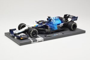 Williams Racing Mercedes FW43B #63 G. Russell Saudi Arabian GP 2021 Minichamps 1:18 117212263 Metal — billede 2 af 6