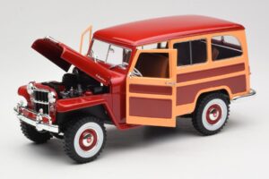 Willys Jeep Station Wagon Rød Road Signature 1:18 92858 Metal — billede 2 af 8