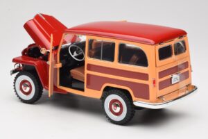 Willys Jeep Station Wagon Rød Road Signature 1:18 92858 Metal — billede 5 af 8