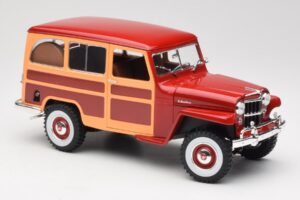 Willys Jeep Station Wagon Rød Road Signature 1:18 92858 Metal — billede 6 af 8