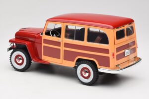 Willys Jeep Station Wagon Rød Road Signature 1:18 92858 Metal — billede 7 af 8