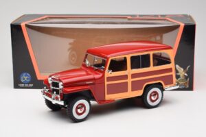 Willys Jeep Station Wagon Rød Road Signature 1:18 92858 Metal — billede 8 af 8