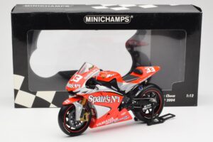 Yamaha YZR-M1 Gauloises Fortuna Yamaha #7 C. Checa MotoGP 2004 Minichamps 1:12 122043007 Metal — billede 6 af 6