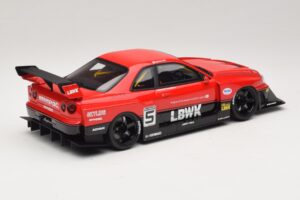 Nissan Skyline ER34 LB Super Silhouette Active Red GT Spirit 1:18 GT570 Resin — billede 2 af 6