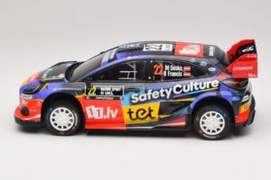 Ford Puma Rally1 #22 M. Sesks / R. Francis Rally Sweden 2025 IXO 1:18 18RMC240 Metal — billede 3 af 6
